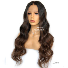 Katy Ombre Human Hair Wig Glueless 13X6 T Part Lace Wig