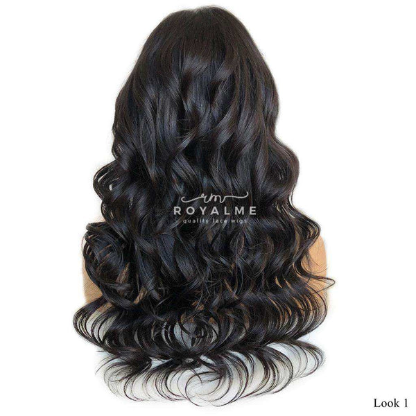 black wig with bangs