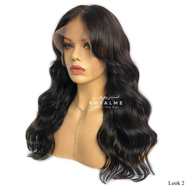 black wig with bangs