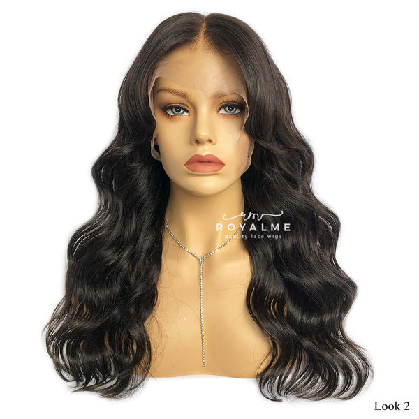 black wig with bangs