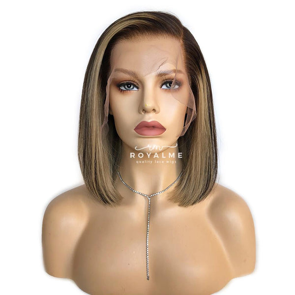 lace front bob cut wig