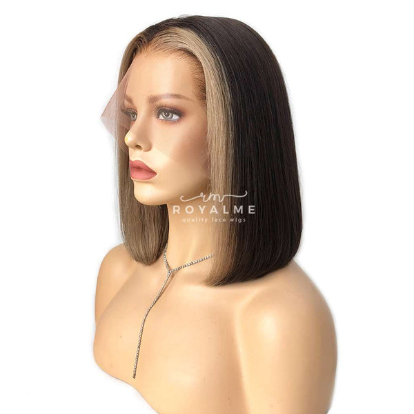 Riley 13x6 T Part Lace Front Bob Cut Human Hair Short Haircut