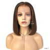 Pepper 13x6 T Part Wavy Lace Front Wig Human Hair Brown Highlights