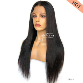 Ashly Human Hair Lace Front Wig 13x6 T Part Wig With Clip in Extensions