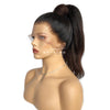 Kiera Long Ponytail Extension Kinky Straight Natural Black And Colored Hair