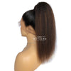 Kiera Long Ponytail Extension Kinky Straight Natural Black And Colored Hair