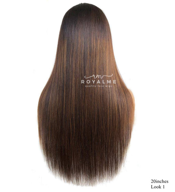 Akira Straight Human Hair Wigs Pre-plucked Hairline