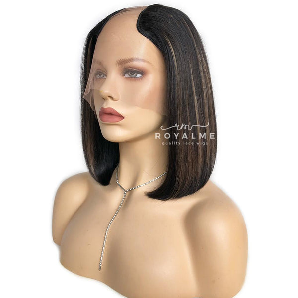 Venus U Part Wig Bob Yaki Straight Look Indian Virgin Hair